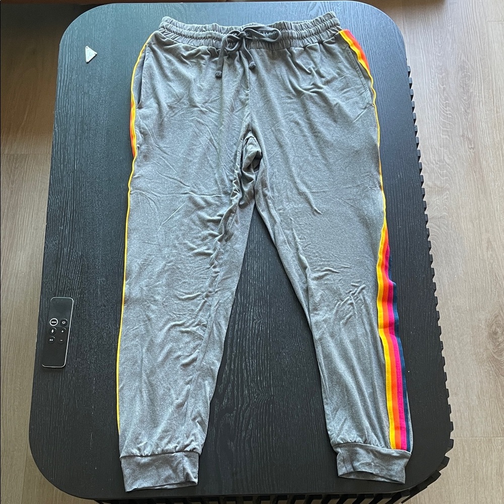 Gray Joggers with Elastic Waistband